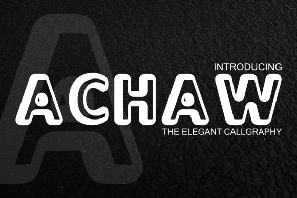 Achaw Display Font for Campaigns That Demand Attention
