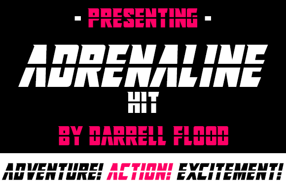 Adrenaline Hit: A Slick Sci-Fi Display Font for Web Designers