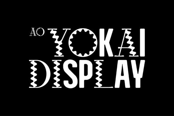 Ao Yokai Display Font for Handmade Product Branding