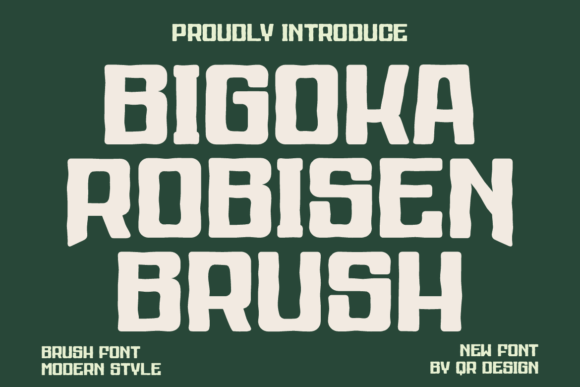 Bigoka Robisen Brush Font for Bold Campaign Visuals
