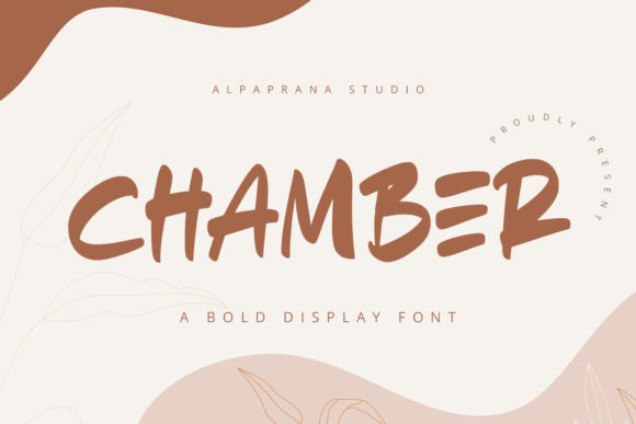 Chamber: Handwritten Display Font for Editorial Design