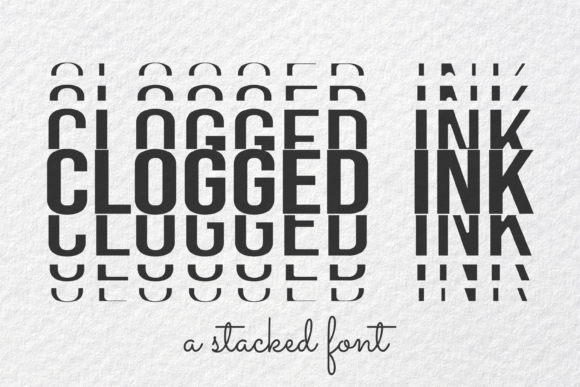 Clogged Ink for Editorial Design and Publication Branding