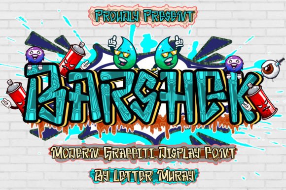 Crafting with Barshek: A Graffiti Style Display Font for Handmade Goods