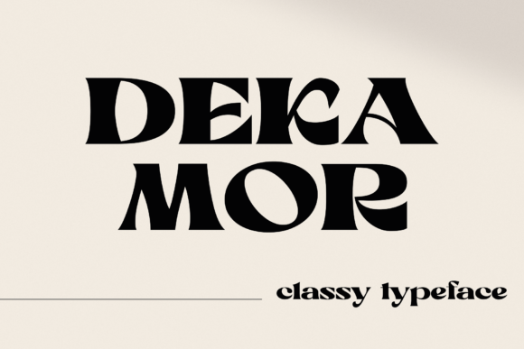 Dekamor Display Font for Professional Small Business Branding
