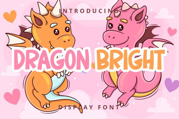Dragon Bright: A Playful Display Font for Children's Branding and Craft Projects