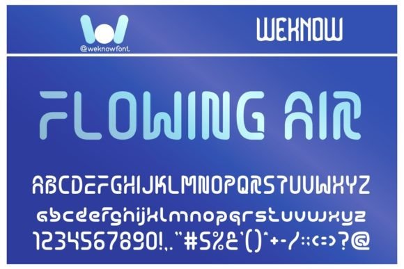 Flowing Air Display Font for a Cohesive Brand Identity