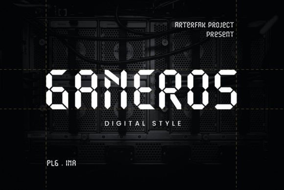 Ganeros: A Futuristic Display Font for Editorial Design