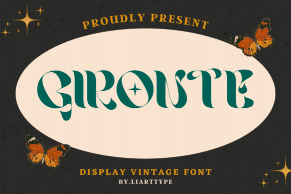 Gironte: A Retro Display Font for Modern Editorial Design