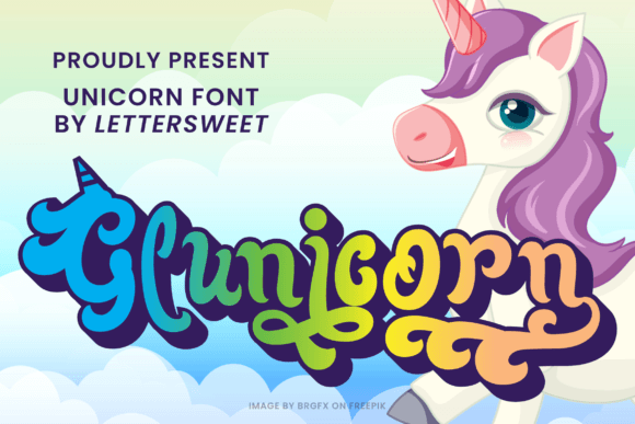 Glunicorn Display Font for Playful Campaigns That Grab Attention
