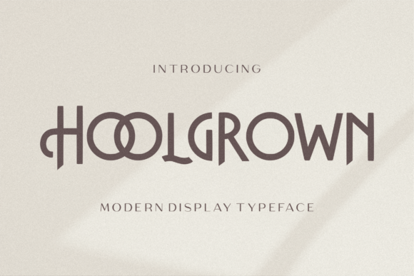 Hoolgrown Display Font for Elegant Web Design