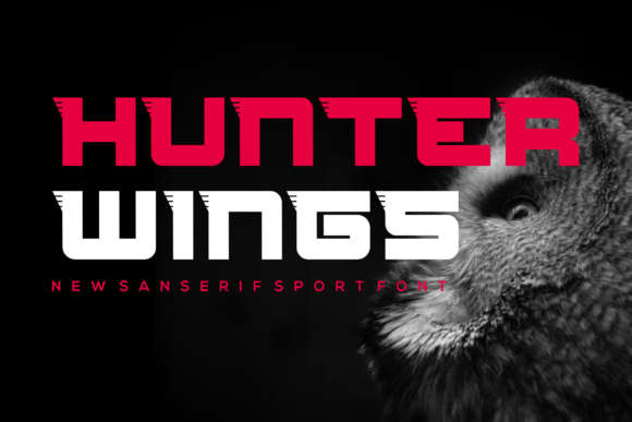 Hunterwings Font for Handmade Products and Branding