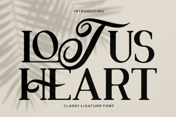 Lotus Heart Font Review for Branding and Design Work