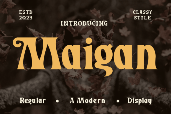 Maigan: Elegant Display Font for Bold Marketing Campaigns