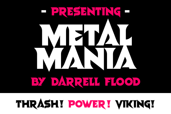Metal Mania Font Review for Web Designers and Maker Shops