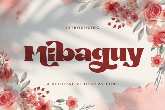 Mibaguy Display Font for Standout Campaign Visuals
