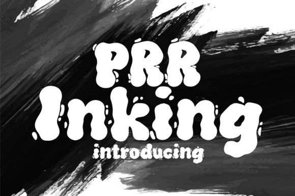 Prr Inking: A Playful Display Font for Bold Design