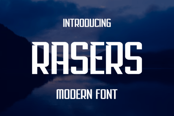 Rasers Display Font for Bold Brand Communications