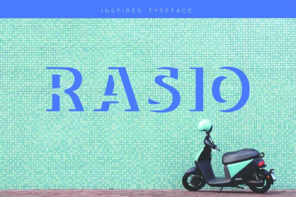 Rasio Display Typeface for Editorial Design and Publication Branding