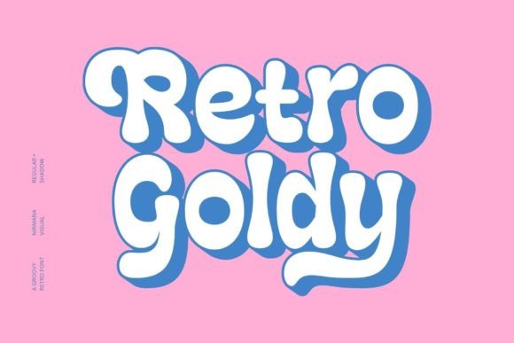Retro Goldy: A Bold Display Font for Nostalgic Design