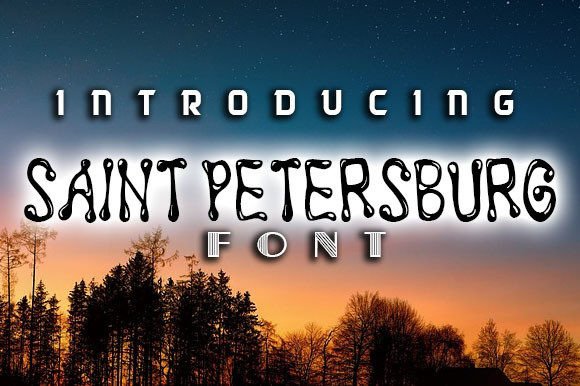 Saint Petersburg: A Groovy Display Font for Small Business Branding