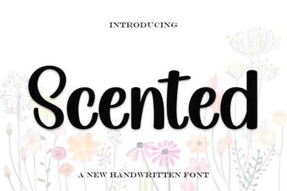 Scented: A Handwritten Display Font for Crafters and Small Shop Owners