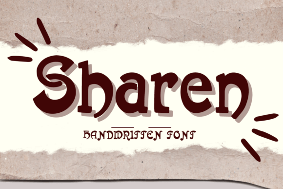 Sharen Font for Handmade Labels and Creative Printables