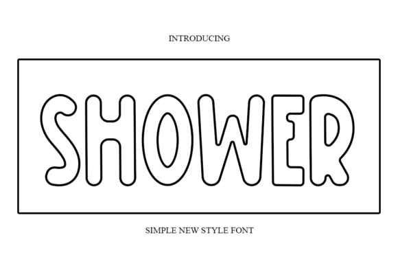 Shower: A Cool Modern Display Font