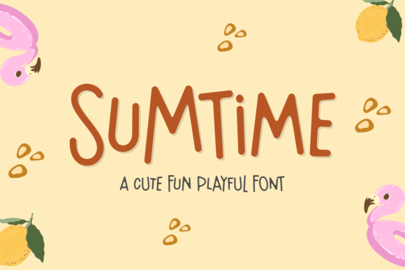 Sumtime Display Font for Playful Small Business Branding