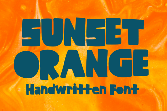 Sunset Orange: A Friendly Display Font for Bold Branding