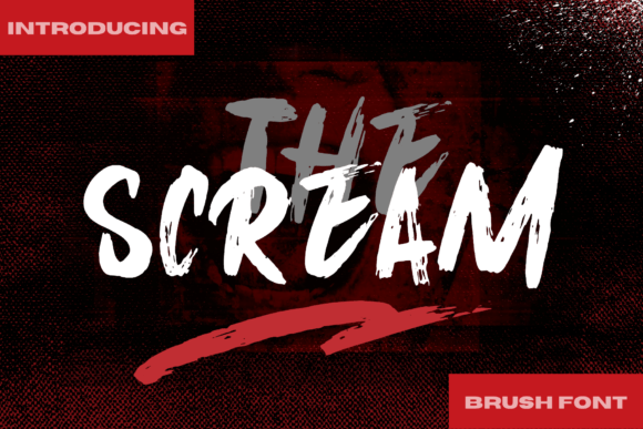 The Scream Font Review for Handmade Shop Branding