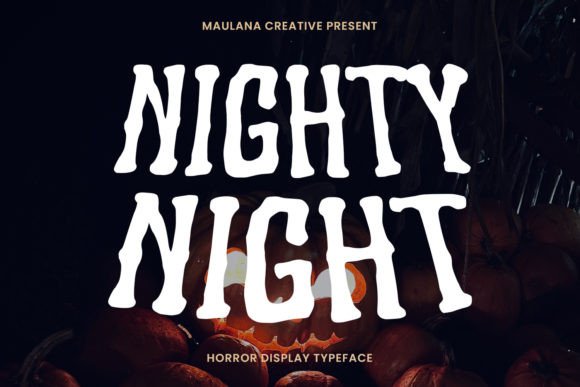 Using the Nighty Night Display Font for Hauntingly Effective Branding