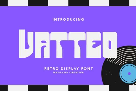 Vatteo: A Retro Display Typeface for Editorial Branding and Layouts