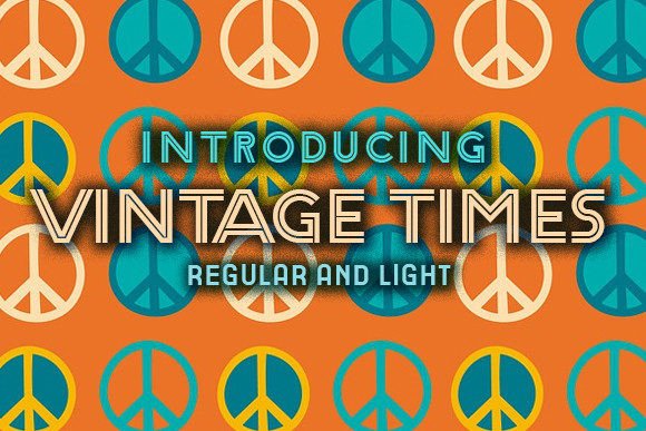 Vintage Times: A Retro Display Typeface for Editorial Design and Publishing