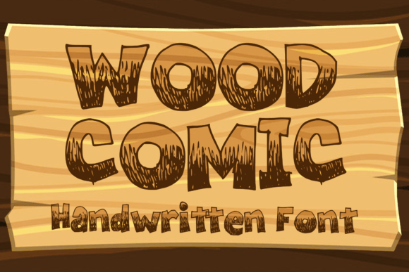 Wood Comic: A Playful Grunge Display Font for Marketers and Creators